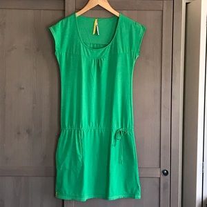 Lole drop waist casual green dress.